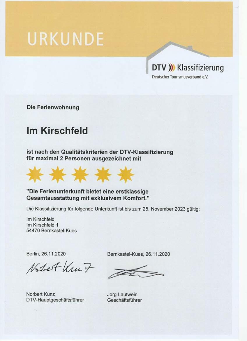 Ferienwohnung Im Kirschfeld - 5* Verbandsgemeinde Verbandsgemeinde Bernkastel-Kues Buitenkant foto